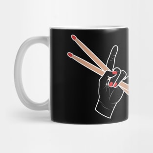 Female Drummer Salute Mug